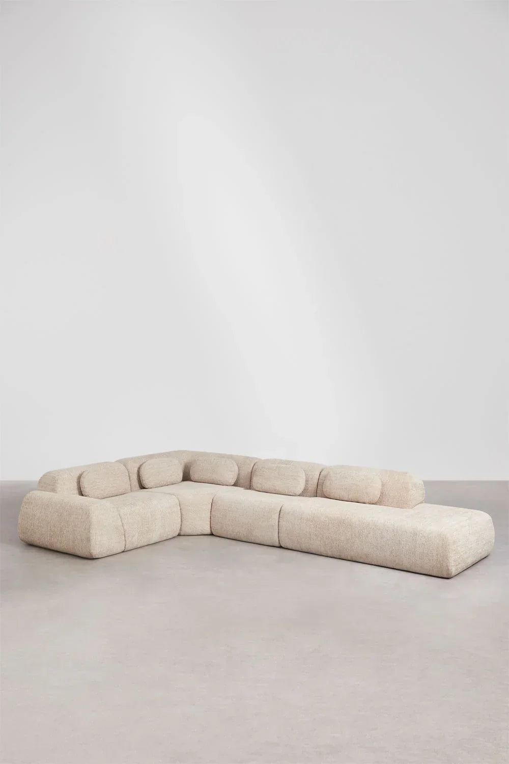 Merida 4-teiliges modulares Ecksofa mit rechter Récamiere
