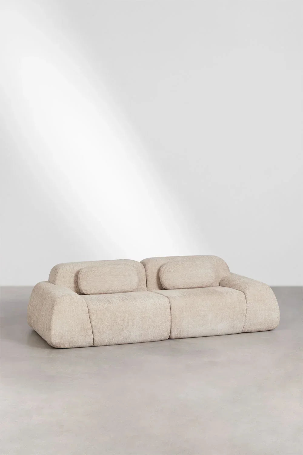 Merida 2-teiliges modulares Chenille-Sofa