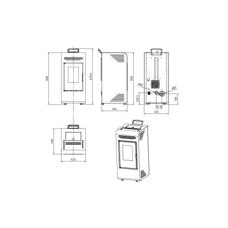 Pelletofen VEGA – 10 kW